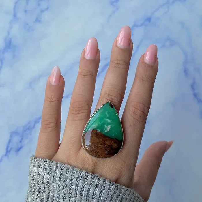 Chrysoprase Ring-(CHP-R-1.)