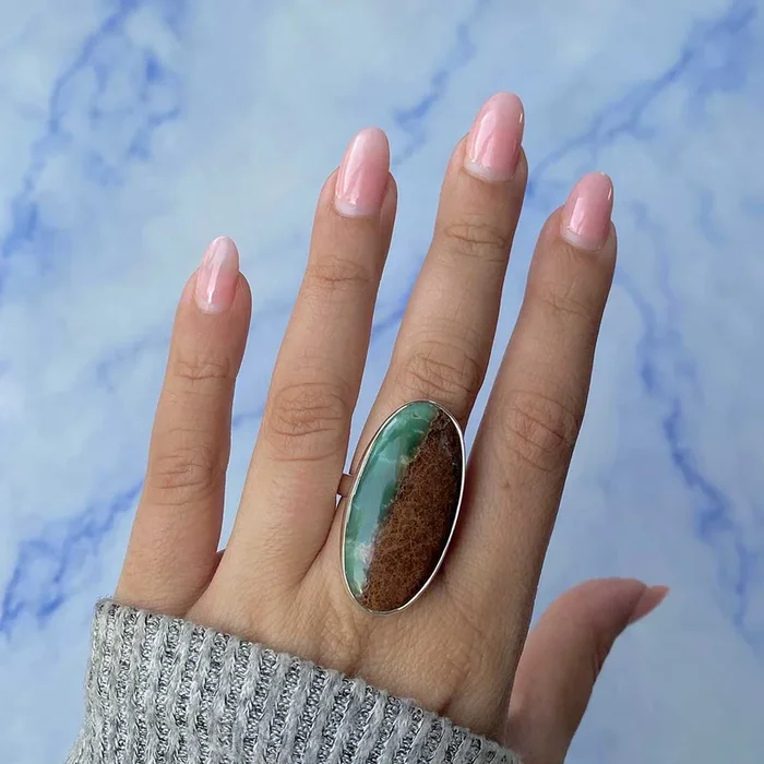 Chrysoprase Ring-(CHP-R-10.)