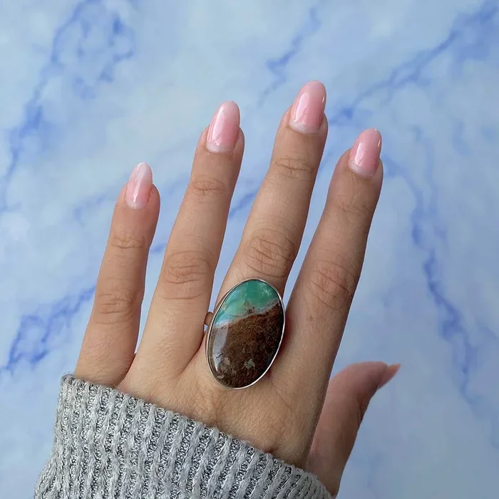 Chrysoprase Ring-(CHP-R-11.)