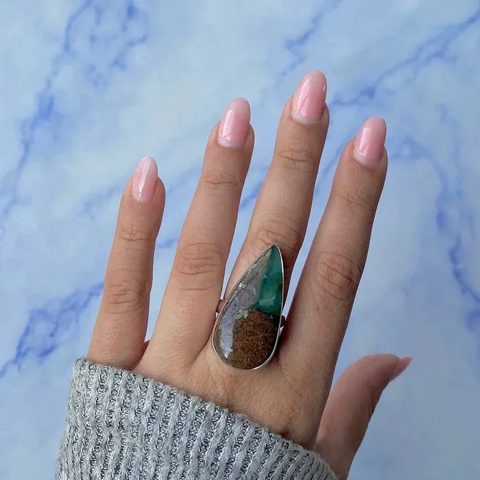 Chrysoprase Ring-(CHP-R-2.)
