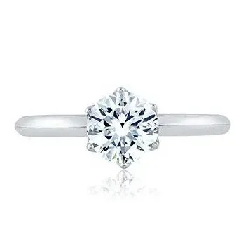 Classic Six Prong Solitaire Engagement Ring