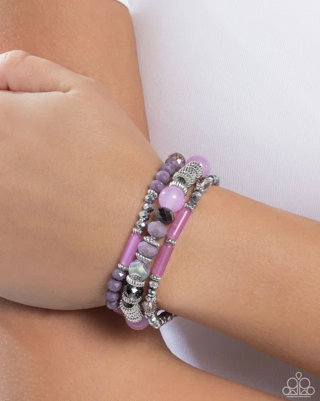 Colorful Conversation Purple Bracelets – Jewelry by Bretta
