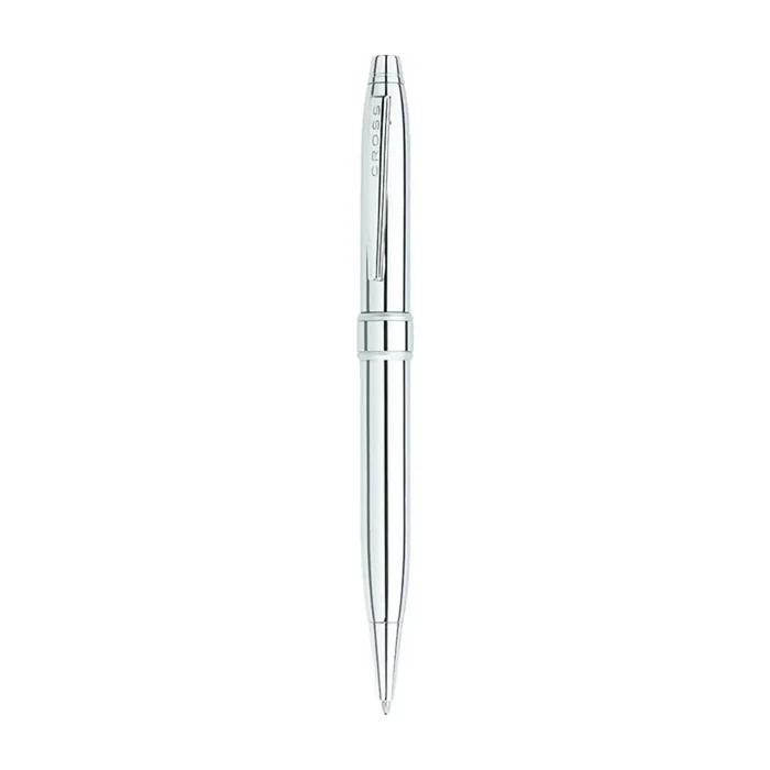 Cross Ballpoint Pen – Stratford Polished Chrome Metal | AT0172S-1