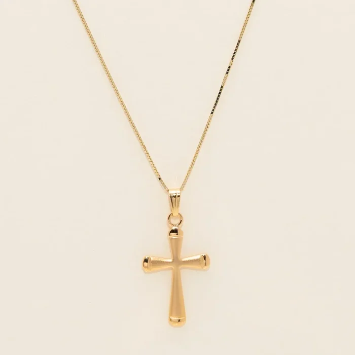Cross Necklace in 14kt Yellow Gold