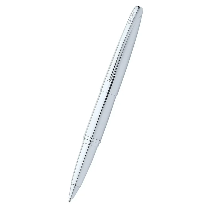 Cross Rollerball Pen – ATX Pure Chrome Finish with Integrated Rounded Clip | 885-2
