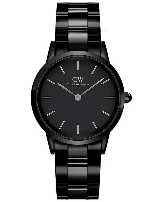 Daniel Wellington Unisex Iconic Link Round Black Watches