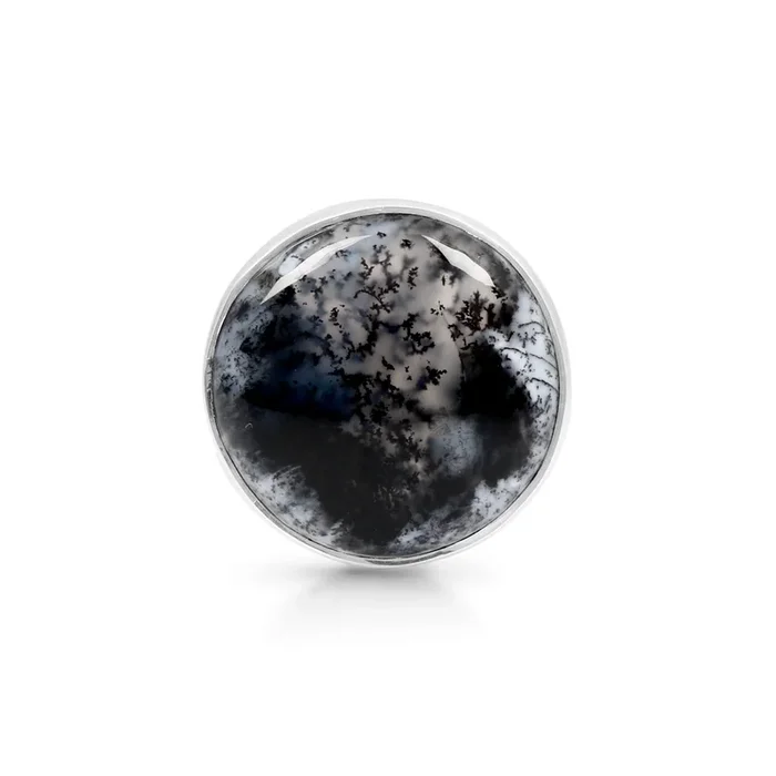Dendritic Agate Adjustable Ring-(DDA-R-14.)