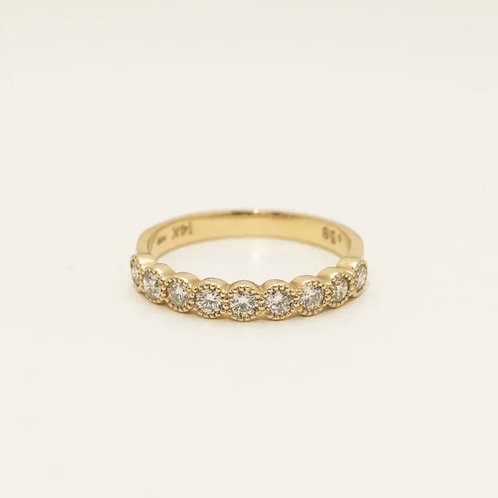Diamond Bezel Set Band in 14kt Yellow Gold (5/8ct tw)