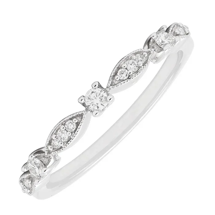 Diamond Wedding Band in 14kt White Gold (1/7ct tw)