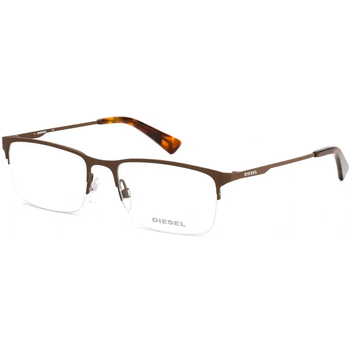 Diesel Men’s Eyeglasses – Dark Brown and Havana Rectangular Shape Frame | DL5347 050