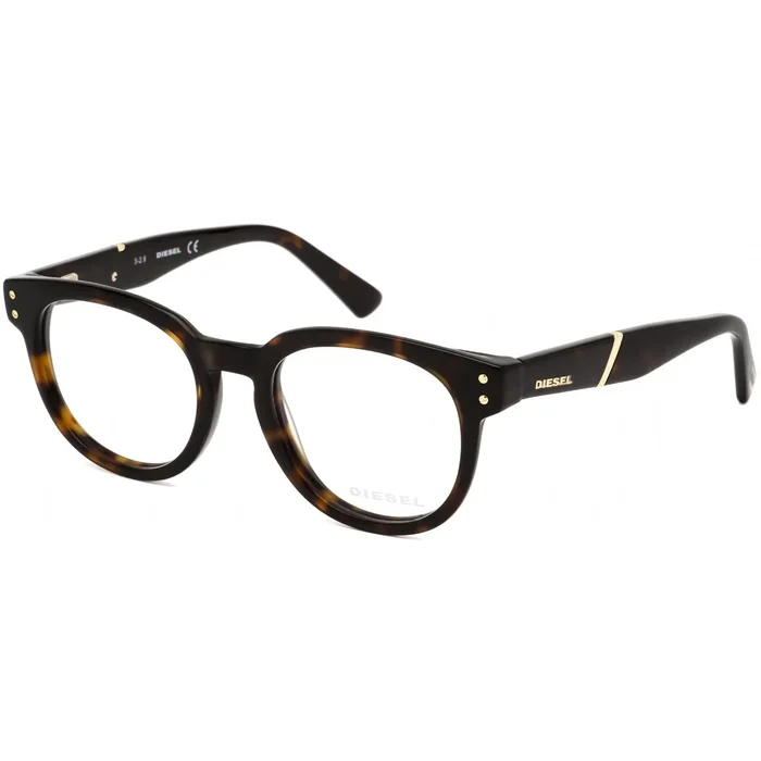 Diesel Women’s Eyeglasses – Clear Lens Full Rim Dark Havana Oval Frame | DL5230 052