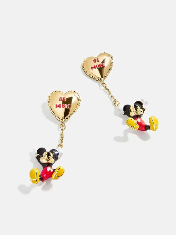 Disney Mickey Mouse Be Mine Earrings – Gold