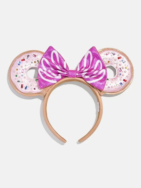 Disney Minnie Mouse Pink Donut Ears Headband – Minnie Mouse Pink Donut Ears
