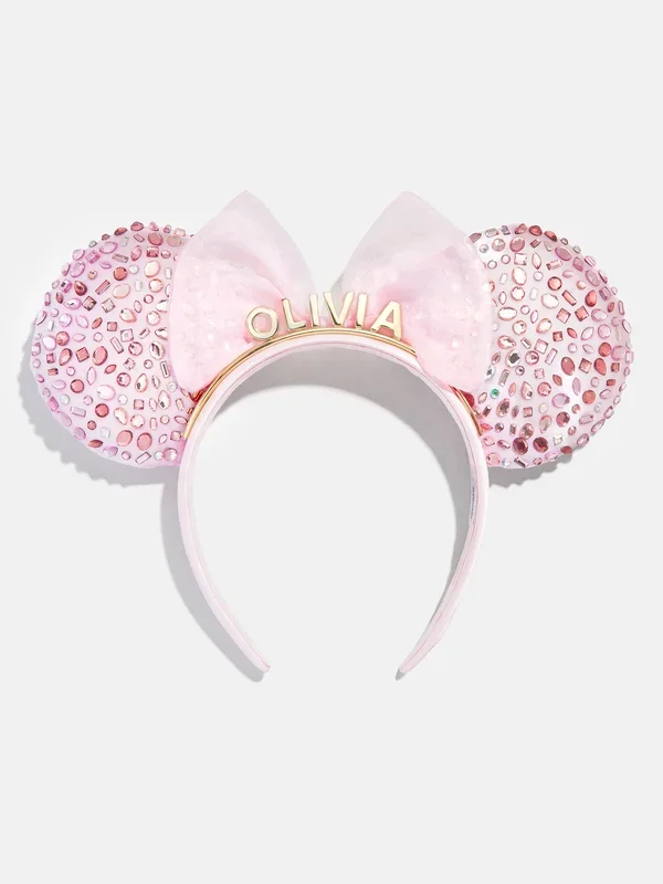 Disney Minnie Mouse Soft Pink Custom Ears Headband – Custom Soft Pink Minnie Mouse Ears