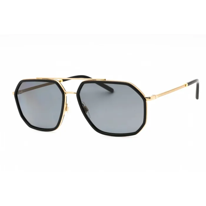 Dolce & Gabbana Men’s Sunglasses – Gold Metal Pilot Full Rim Frame | 0DG2285 02/81