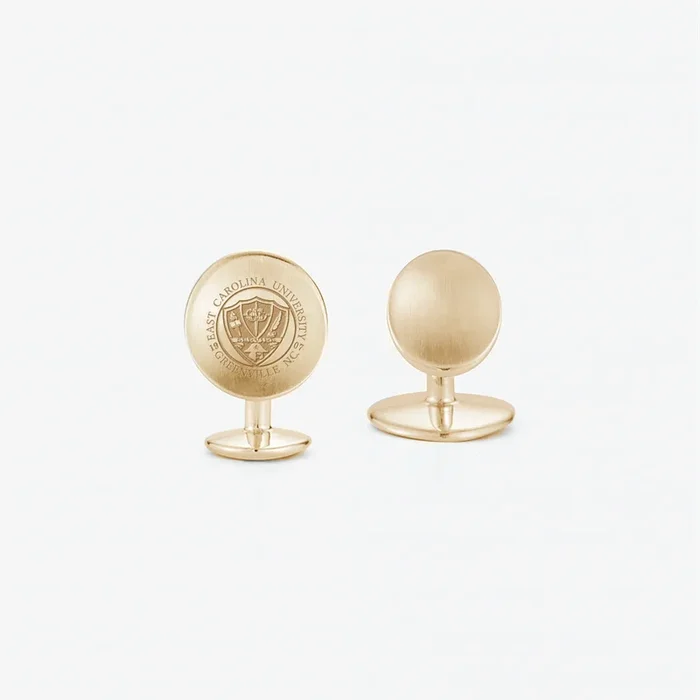 ECU Crest Organic Cufflinks