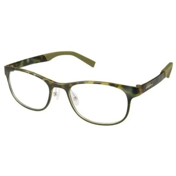 Eddie Bauer Men’s Eyeglasses – Green Plastic Square Frame | EDDIE BAUER 32001 GN