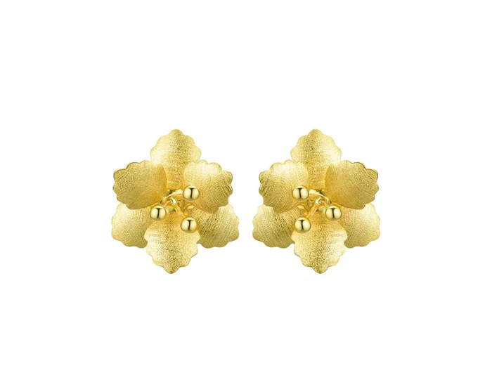 Elegant Flower Stud Earrings