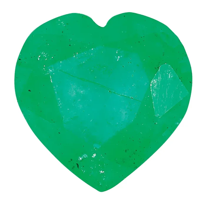 Emerald C Quality 3mm Heart