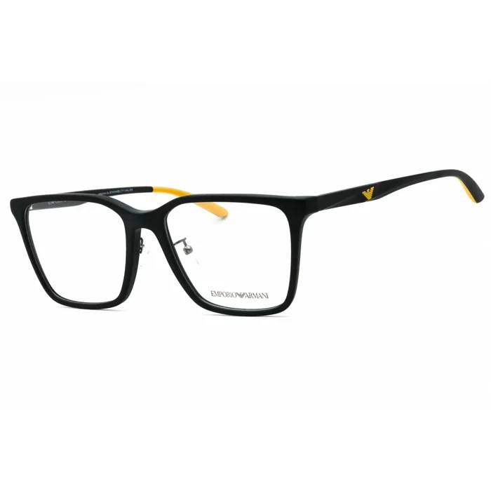 Emporio Armani Men’s Eyeglasses – Matte Black Plastic Square Full Rim | 0EA3232D 5001