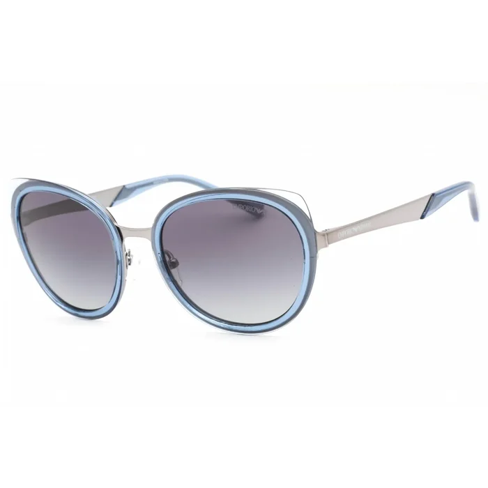 Emporio Armani Women’s Sunglasses – Glossy Gunmetal/Transparent Blue | 0EA2146 33624L