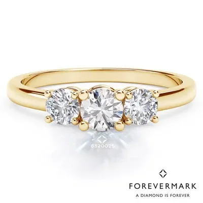 Forevermark Diamond Three Stone Ring in 18kt Yellow Gold (3/8ct tw)