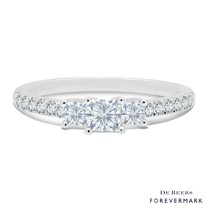 Forevermark Three Stone Diamond Ring in 18kt White Gold (5/8ct tw)