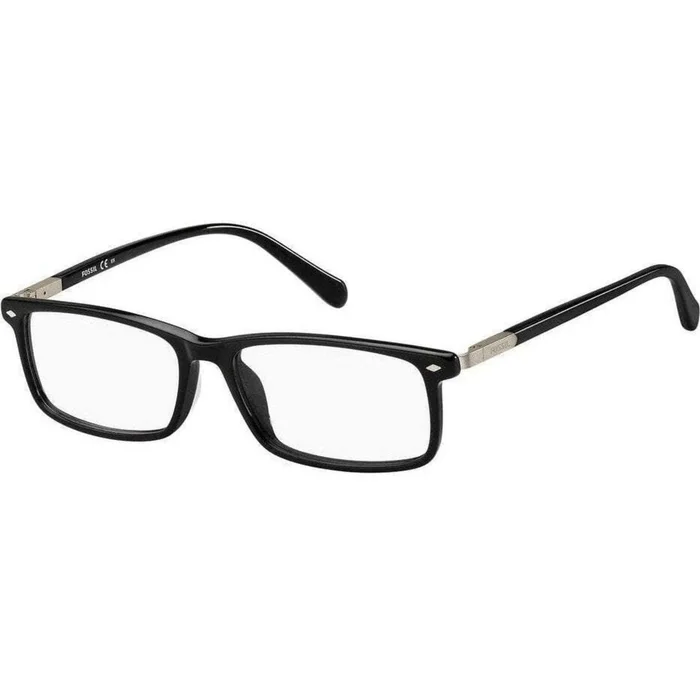 Fossil Men’s Eyeglasses – Black Plastic Rectangular Frame | FOSSIL FOS 7067 807