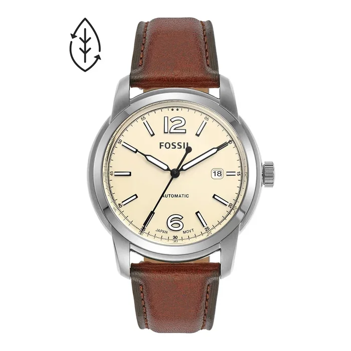 Fossil Men Heritage Round Cream Watches
