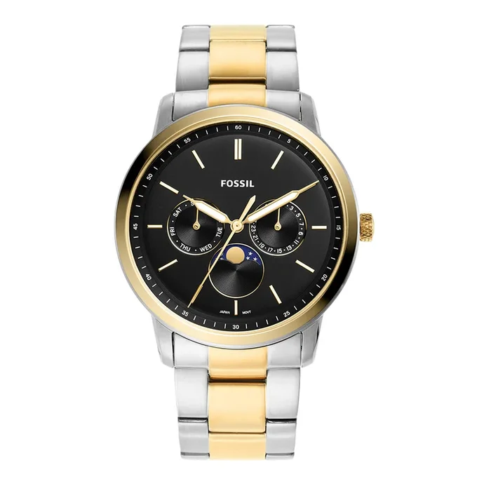 Fossil Men Neutra Minimalist Round Black Watches