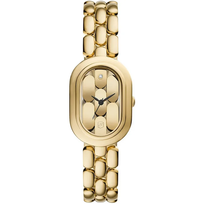 Fossil Women’s Watch – Sloan Quartz Gold Tone Dial Yellow Gold Bracelet | ES5380