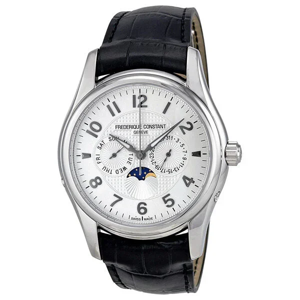 Frederique Constant Silver Dial Leather Men’s Watch FC-360RM6B6Watch