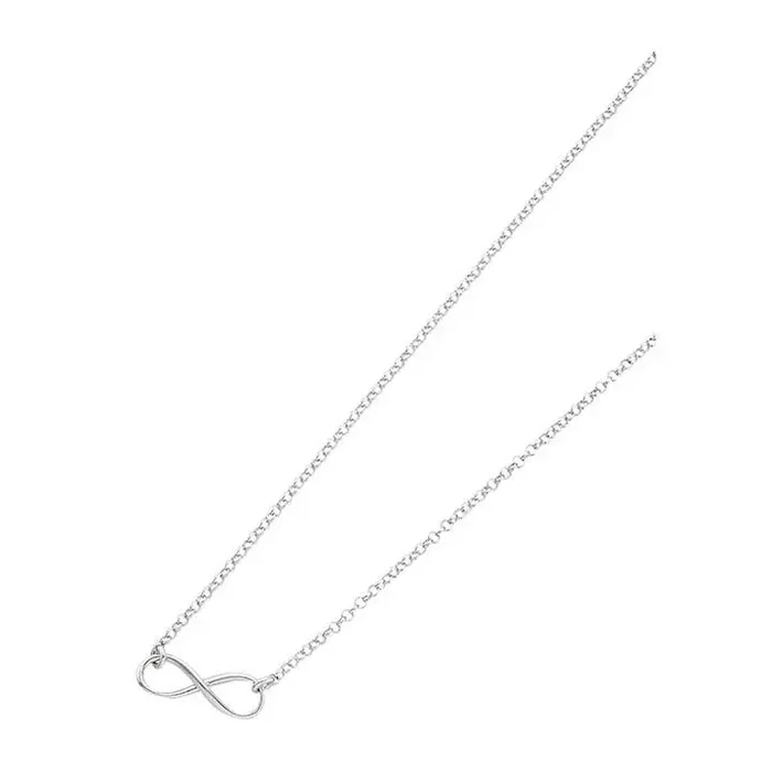 Free Hanging Infinity Necklace 925 Sterling Silver