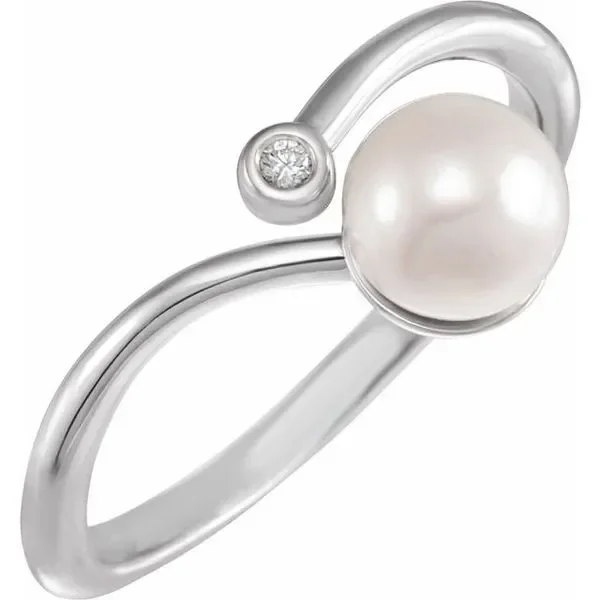 Freeform Pearl Ring