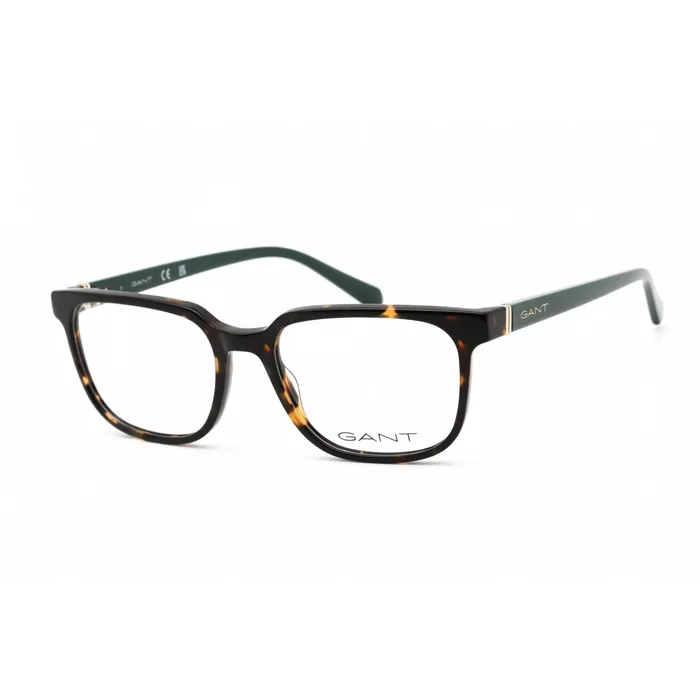 Gant Men’s Eyeglasses – Clear Demo Lens Dark Havana Rectangular Frame | GA3244 052