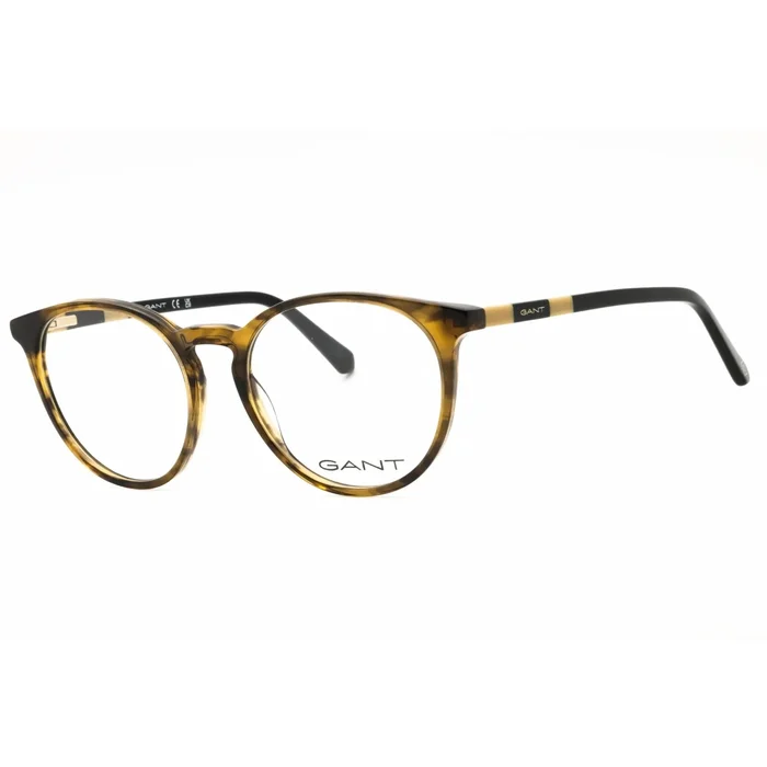 Gant Men’s Eyeglasses – Havana/Other Acetate Round Shape Full Rim Frame | GA3286 056
