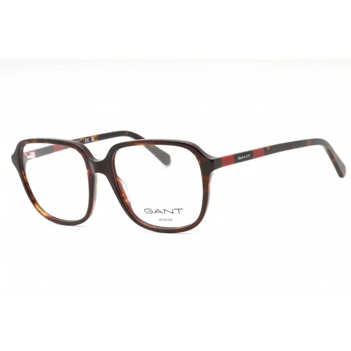 Gant Women’s Eyeglasses – Dark Havana Plastic Square Shape Full Rim Frame | GA4155 052