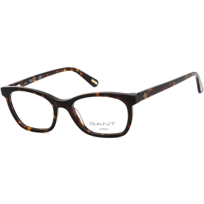 Gant Women’s Eyeglasses – Full Rim Dark Havana Rectangular Shaped Frame | GA4095 052