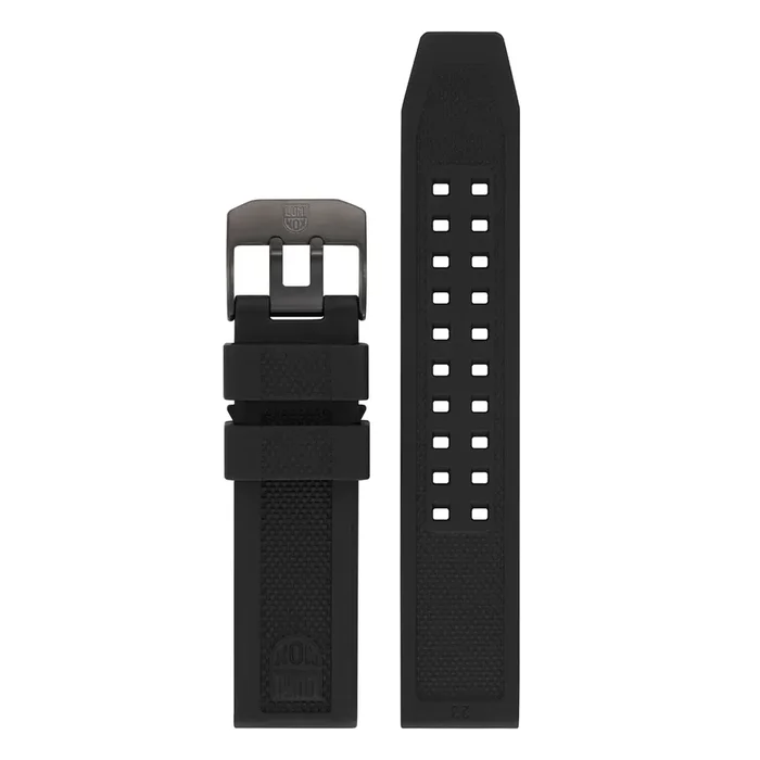 Genuine Rubber Strap, Black, 23 mm