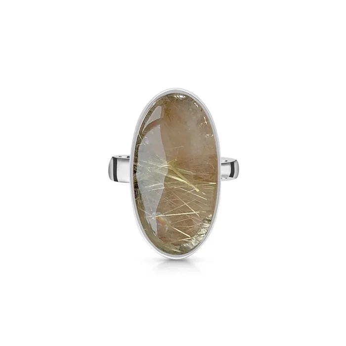 Golden Rutile Adjustable Ring-(GDR-R-37.)