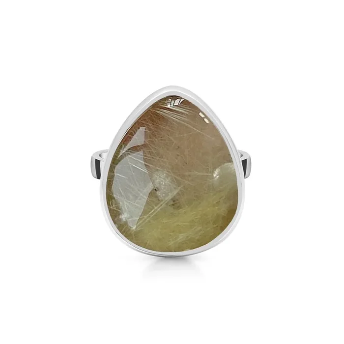 Golden Rutile Adjustable Ring-(GDR-R-41.)