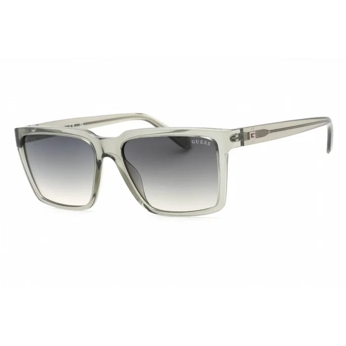 Guess Men’s Sunglasses – Shiny Light Green Plastic Rectangular Frame | GU00084 93P