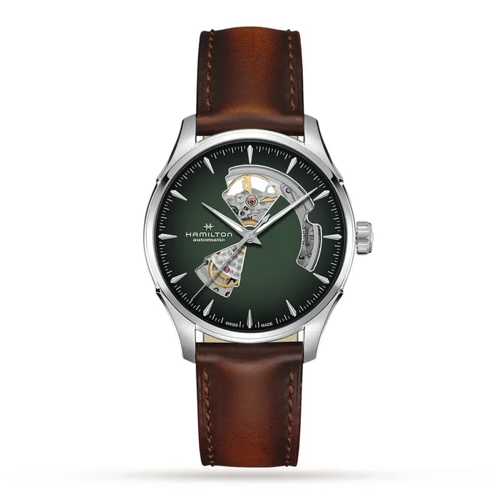 Hamilton Jazzmaster Open Heart 40mm Mens Watch Green MPN: H32675560