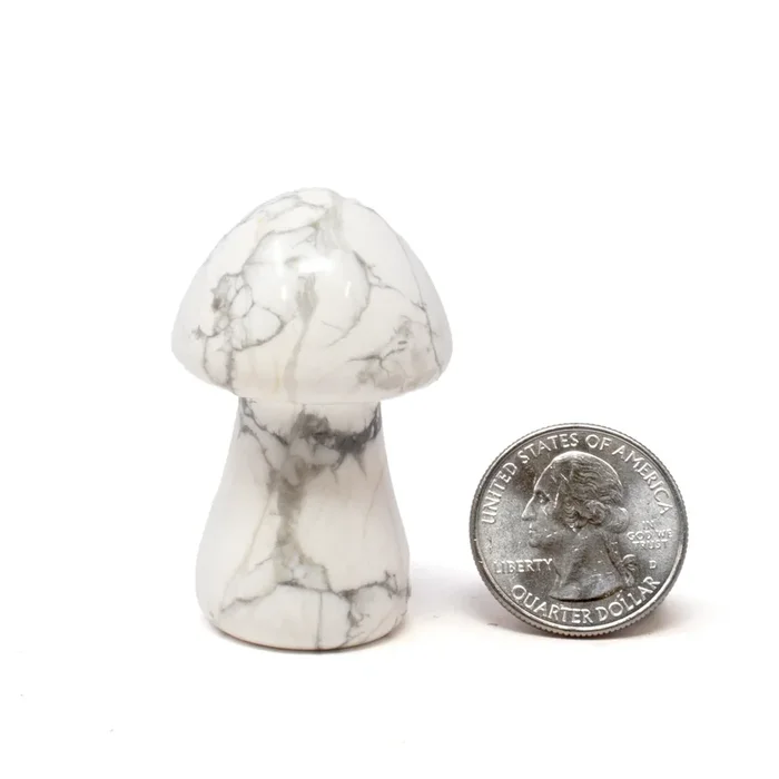 Howlite Carved Mushroom