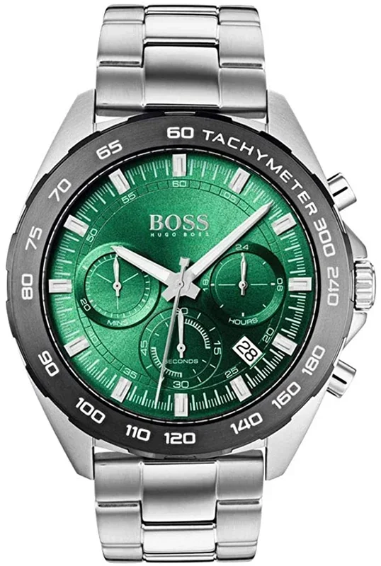 Hugo Boss Mens Chronograph Quartz Watch with Stainless Steel Strap 1513682Watch