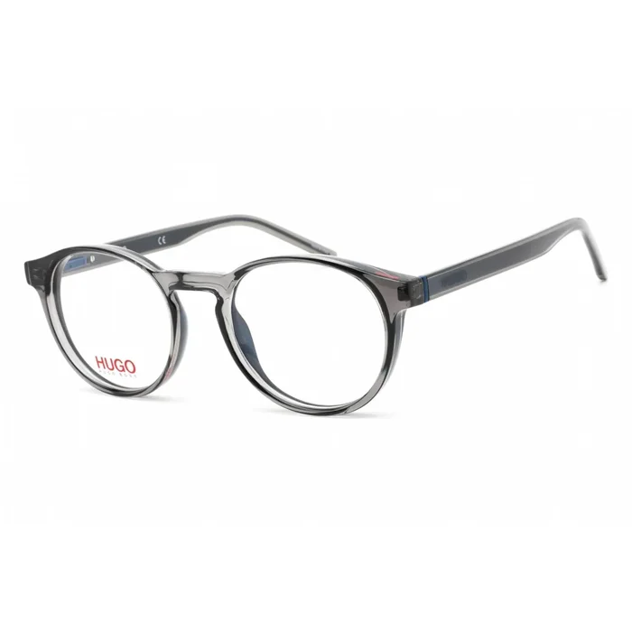 Hugo Men’s Eyeglasses – Clear Lens Grey Plastic Round Shape Frame | HG 1164 0KB7 00