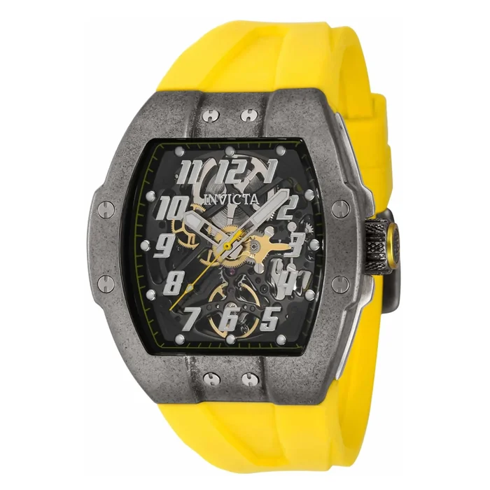 Invicta Men’s Watch – JM Correa Automatic Yellow Rubber Strap Two Tone Case | 43524