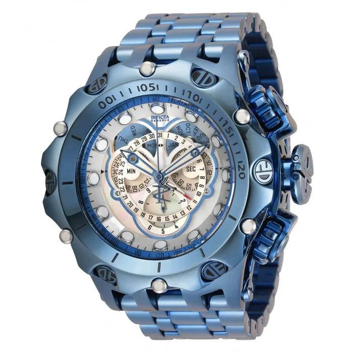 Invicta Men’s Watch – Reserve Venom Viper Chronograph Light Blue Bracelet | 35189