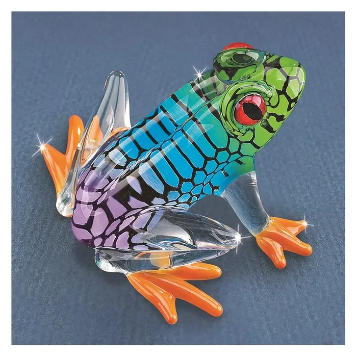 Island Hopper Frog Glass Figurine
