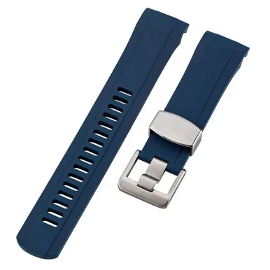 Islander 20mm Blue Rubber Dive Strap for Seiko SKX013 Watches #BRAC-19